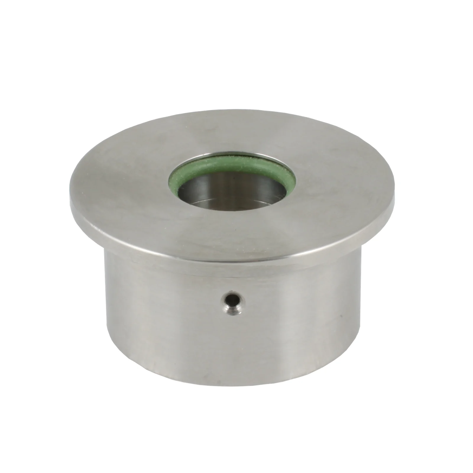 innolevel IL-PF1/2HI-S321 — Приварная бобышка, резьба 1/2" PF (цилиндрическая), гигиеническое исполнение с юбкой под приварку и индикатором протечки, нерж.сталь 321