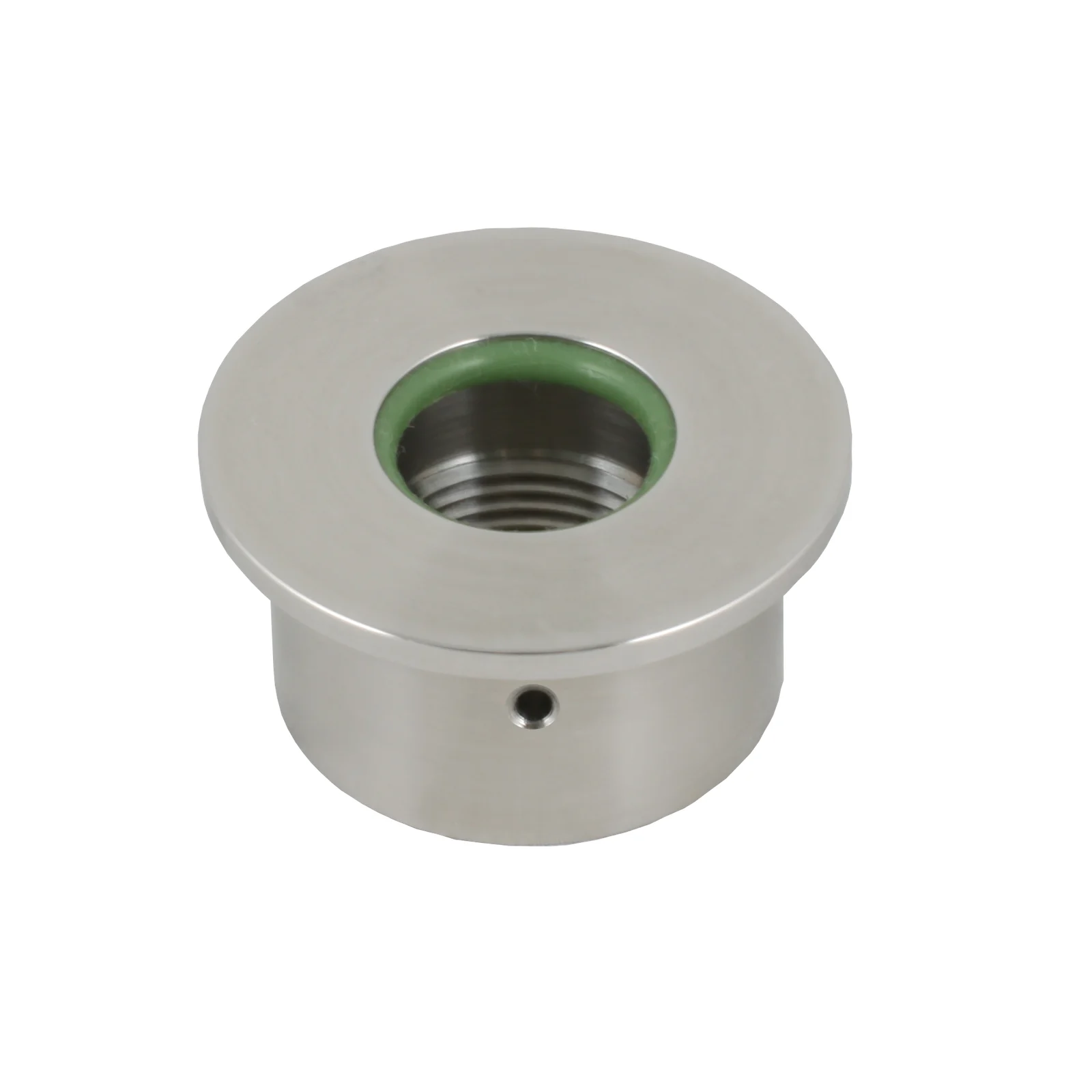 innolevel IL-PF3/4HI-S321 — Приварная бобышка, резьба 3/4" PF (цилиндрическая), гигиеническое исполнение с юбкой под приварку и индикатором протечки, нерж.сталь 321