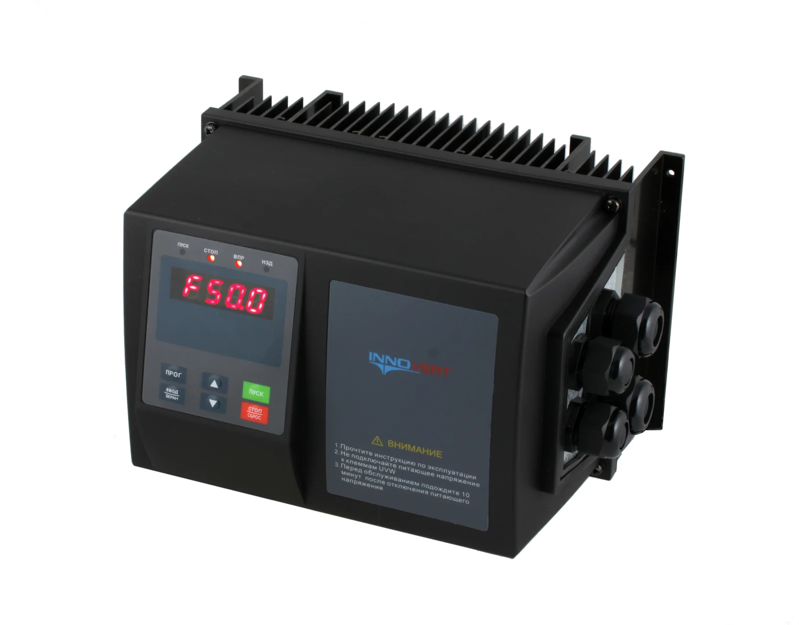 innovert IPD402P43B — Преобразователь частоты пыле- влагозащищенный INNOVERT IPD402P43B IP65, 4,0кВт, 380В, 8.6А