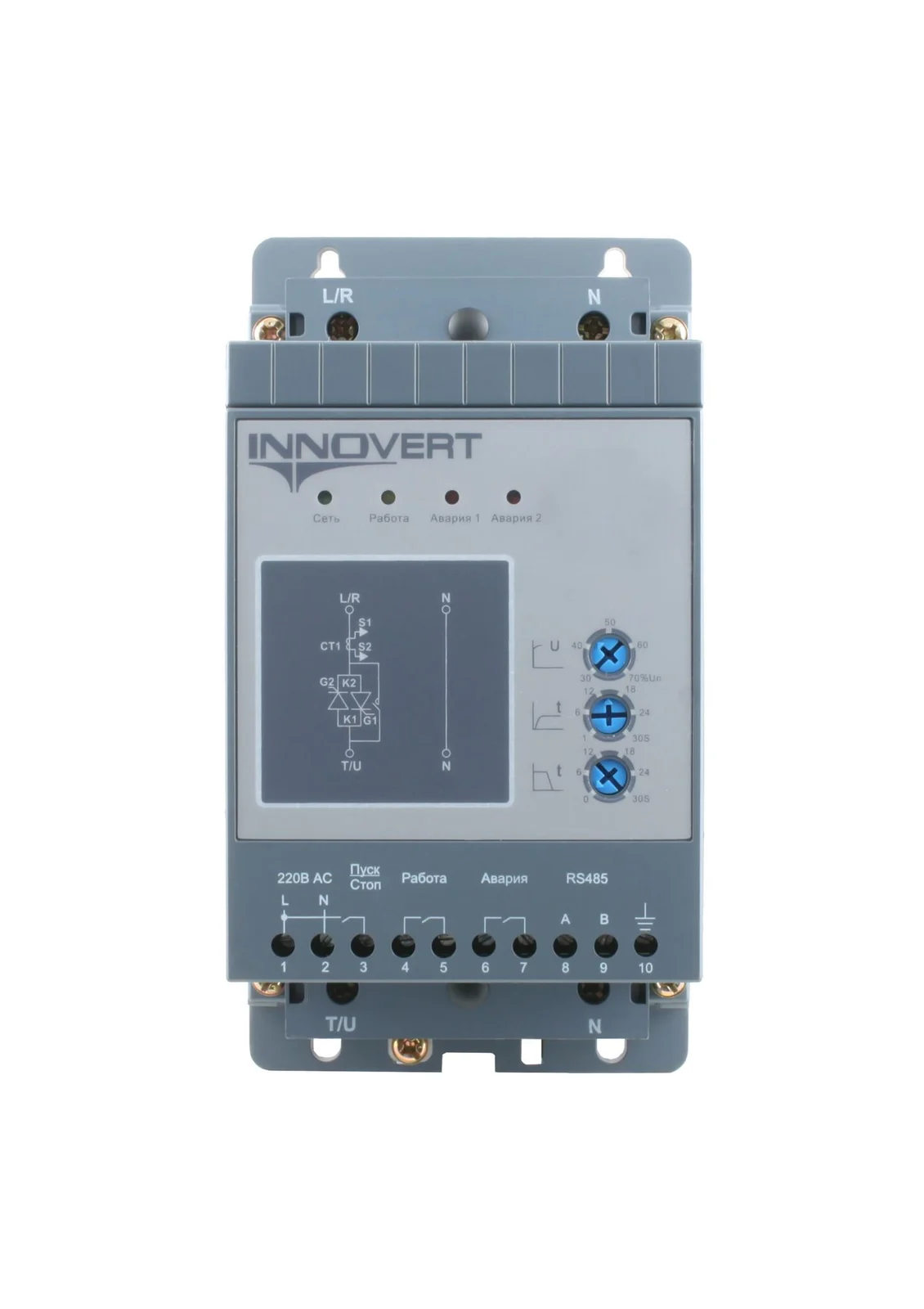 innovert SSD112A21E — Устройство плавного пуска INNOVERT SSD112A21E, 1,1кВт, 220В, 6А