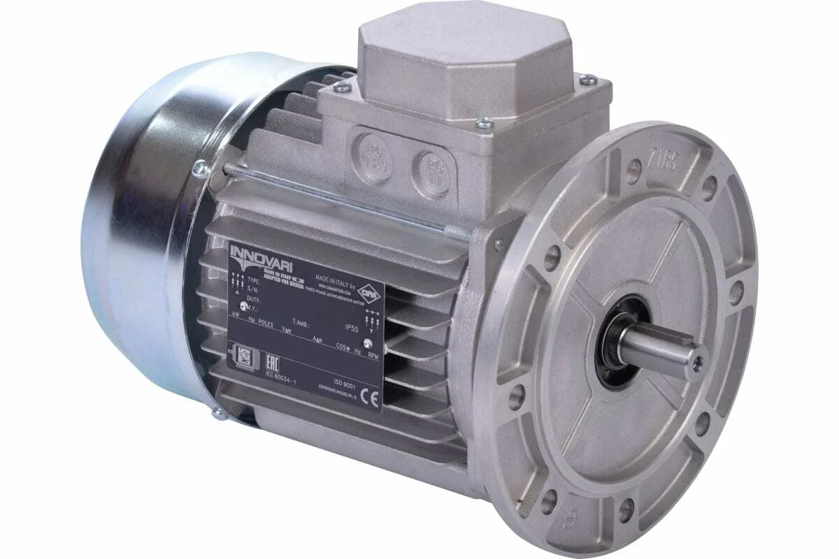 innovari MT63M KW 0,12/4 B14 / 033720-5883 — Электродвигатель трёхфазный асинхронный INNOVARI (0.12 кВт 1400 об/мин) 9011 63M/4 MT63M KW 0,12/4 B14, схема включения "звезда"/"треугольник" (380В/220В), IP55, CIMA (Италия)